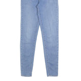LEVI'S Womens Jeans Blue Slim Skinny Denim Light W24 L30 Cotton Blend Zip