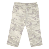 ESPRIT Mens Shorts Beige & Grey Camouflage Cargo L W36 Comfortable Fit