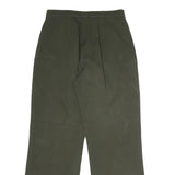 LAUREN RALPH LAUREN Womens Cotton Green Regular Straight Trousers W26 L25