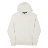 CHAMPION Mens White Pullover Hoodie M Cotton Blend Casual Classic