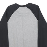 VANS Mens Grey & Black Crew Neck M Cotton Blend Sweatshirt Printed Logo
