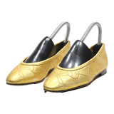 GUCCI Ballet Shoes Gold Leather Womens UK 4