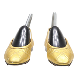 GUCCI Ballet Shoes Gold Leather Womens UK 4