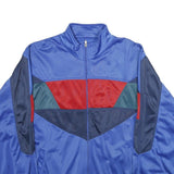 SIMMONS Mens Blue Red & Navy Colourblock Zip Jacket 2XL Polyester Athletic Fit