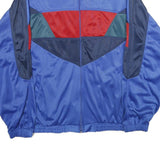 SIMMONS Mens Blue Red & Navy Colourblock Zip Jacket 2XL Polyester Athletic Fit