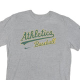 NIKE Mens Grey Athletics Baseball T-Shirt L Short Sleeve Crew Neck Sportswear