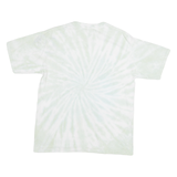 PINK FLOYD Mens White Tie Dye Graphic T-Shirt L Short Sleeve Crew Neck Division