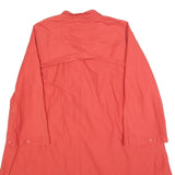 ZARA BASIC Womens Red Jacket XS Cotton Button Closure Classic Fit Plain