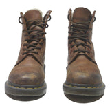 DR MARTENS 1460 Womens Lace-Up Leather Brown UK 4 Classic Boots Durable