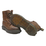 DR MARTENS 1460 Womens Lace-Up Leather Brown UK 4 Classic Boots Durable