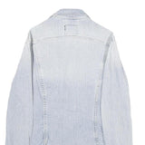 LEE Womens Blue Cotton Denim Jacket M Button Closure Classic Fit Casual