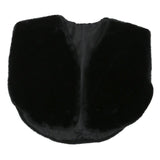 Womens Black Faux Fur Jacket M Polyester Blend Plush Soft Fabric Easy Wear