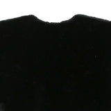 Womens Black Faux Fur Jacket M Polyester Blend Plush Soft Fabric Easy Wear