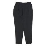ALL SAINTS Womens Black Slim Fit Trousers W26 L26 Zip Polyester Blend