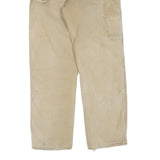 DICKIES Mens Regular Fit Beige Cotton Blend Trousers W34 L30 Workwear Durable