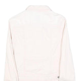 CLOCKHOUSE Womens White Cotton Button Jacket S Denim Plain Casual Lightweight