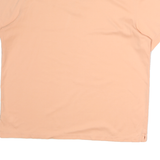 CALVIN KLEIN Mens Peach Short Sleeve Plain XL Cotton Polo Shirt Casual Wear