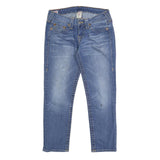 TRUE RELIGION Womens Slim Blue Denim Jeans W28 L25 Classic Zip Pocket Detail