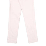 DIESEL Womens Cotton Blend Pink Regular Straight Trousers W27 L29 Stylish Zip