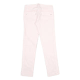 DIESEL Womens Cotton Blend Pink Regular Straight Trousers W27 L29 Stylish Zip