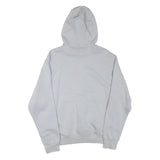 NIKE Mens White Pullover Hoodie M Cotton Blend Jersey Sports Logo 72 Print