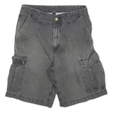 CARHARTT Mens Grey Cargo Cotton Blend Shorts S W28 Utility Durable Workwear