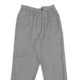 JH COLLECTIBLES Womens Wool Black White Regular Fit Straight Leg Trousers W26