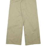 DICKIES Womens Cotton Blend Beige Relaxed Wide-Leg Trousers W27 L32 Workwear