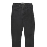 LEVI'S 721 High Rise Skinny Womens Jeans Black Slim Denim Medium W26 L28