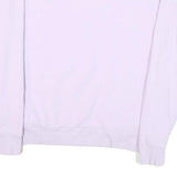 FILA Womens White Cotton Blend Crew Neck L Sweatshirt Minimal Logo Casual
