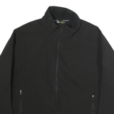 DICKIES Mens Black Workwear Jacket M Polyester Blend Zip Plain Practical Design