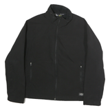 DICKIES Mens Black Workwear Jacket M Polyester Blend Zip Plain Practical Design