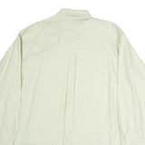 CHAPS Mens Cream Shirt L Button-Down Cotton Casual Long Sleeve Pocket