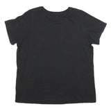 LEVI'S Womens Black Classic T-Shirt 2XL Short Sleeve Crew Neck Cotton Blend