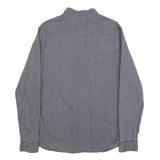 LEE Mens Grey Shirt XL Cotton Classic Long Sleeve Button Pocket