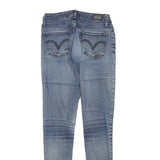 LEVI'S Womens Jeans Blue Slim Skinny Denim Medium W24 L29 Distressed Cotton