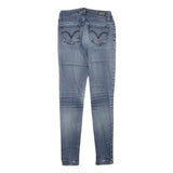 LEVI'S Womens Jeans Blue Slim Skinny Denim Medium W24 L29 Distressed Cotton