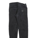 CARHARTT Mens Regular Fit Black Denim Jeans W29 L32 Zip Closure Casual Style
