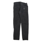 CARHARTT Mens Regular Fit Black Denim Jeans W29 L32 Zip Closure Casual Style