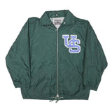 EAGLE FORCE Mens Green University Team Varsity Zip Jacket M Polyester Blend