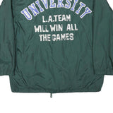 EAGLE FORCE Mens Green University Team Varsity Zip Jacket M Polyester Blend