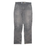 CARHARTT Mens Cotton Blend Grey Relaxed Fit Straight Trousers W34 L33 Workwear