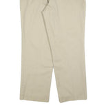 DICKIES Mens Cotton Blend Beige Regular Fit Straight Leg Trousers W36 L28