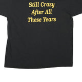 THE BEST Mens Black 20 Year Reunion XL Short Sleeve Crew Neck Printed T-Shirt