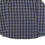 WRANGLER Mens Blue & White Plaid Shirt XL Cotton Blend Comfortable Casual Fit