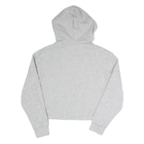 FILA Womens Grey Hoodie UK 12 Cotton Blend Pullover Casual Sportswear