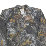 MOSSY OAK Mens Grey Camouflage Shirt M Cotton Blend Casual Outdoor