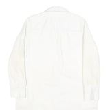 LEVI'S Womens White Cotton Blend Shirt Dress Long Sleeve Mid Knee Length M