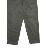 DRESSBARN Womens Cotton Classic Green Trousers W32 L28 Casual Comfortable Zip
