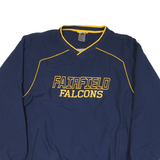 RUSSELL ATHLETIC Mens Navy & Yellow Fairfield Falcons V-Neck XL Sweatshirt